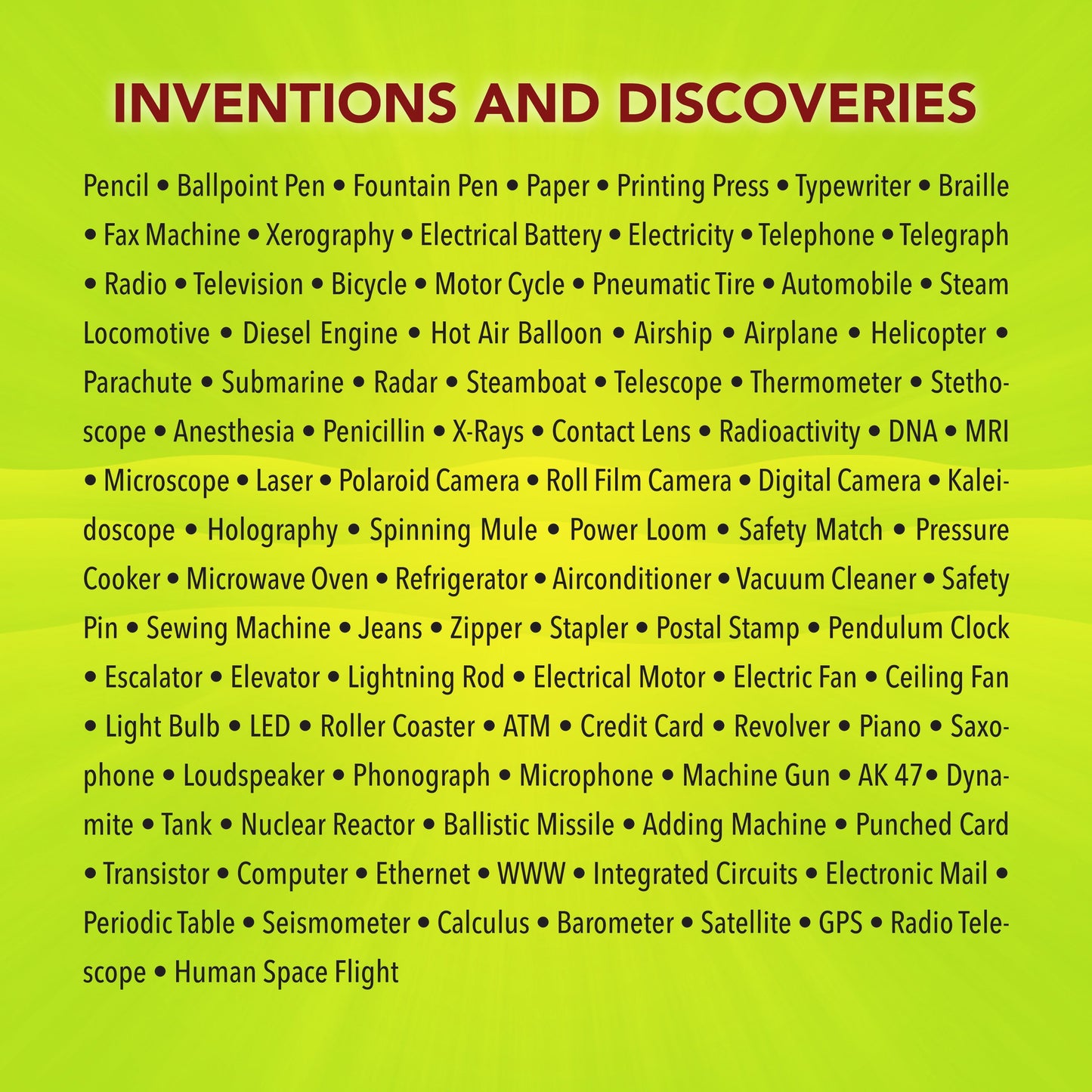 Inventions And Discoveries