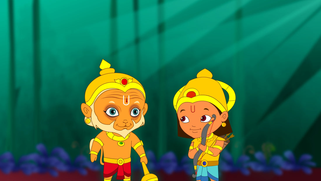 Arjuna and Hanuman